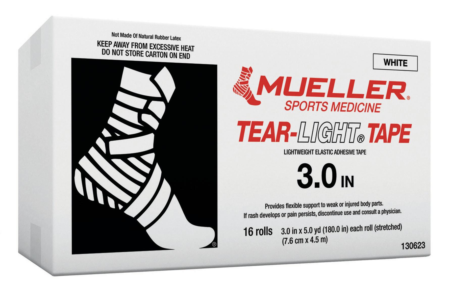 Mueller Muscle Support Tear-Light Tape White 7.6cm x 4.5m - x16 1/2