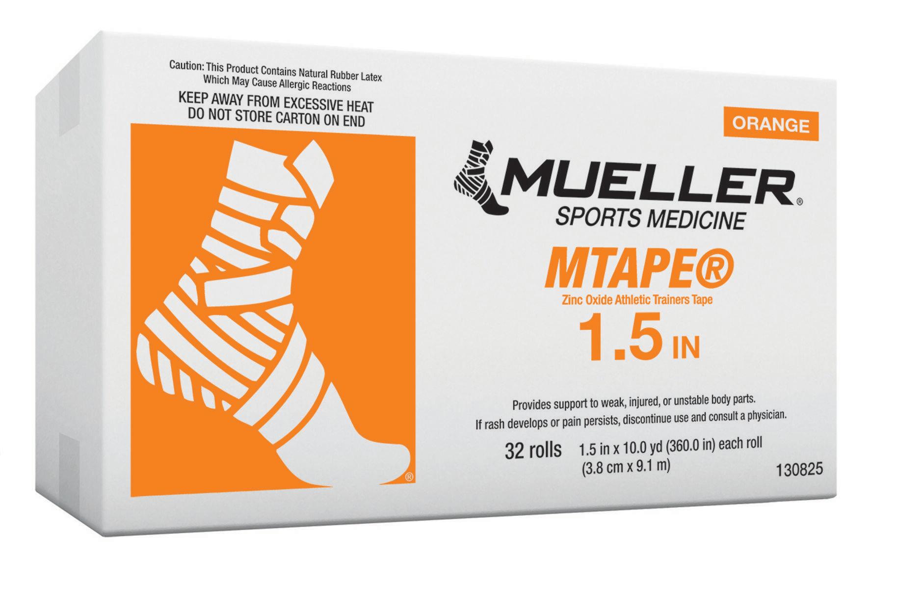 Mueller Kinesiology Muscle Support M Tape Orange Zinc Oxide 3.8cm x 9.14m - x32 1/2