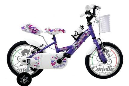 Meisjesfiets Canellini VENERE 14" BABY BUNNY - Paars