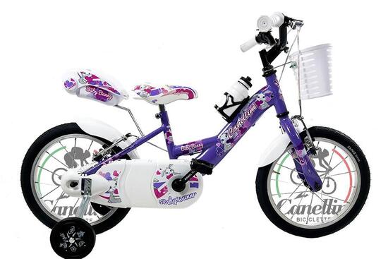 Meisjesfiets Canellini VENERE 14" BABY BUNNY - Paars