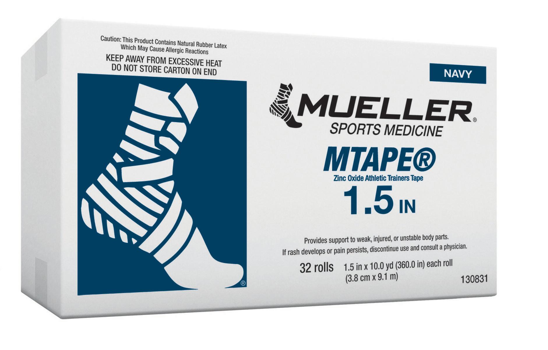 Mueller Kinesiology Muscle Support M Tape Navy Blue 3.8cm x 9.14m - x32 1/2