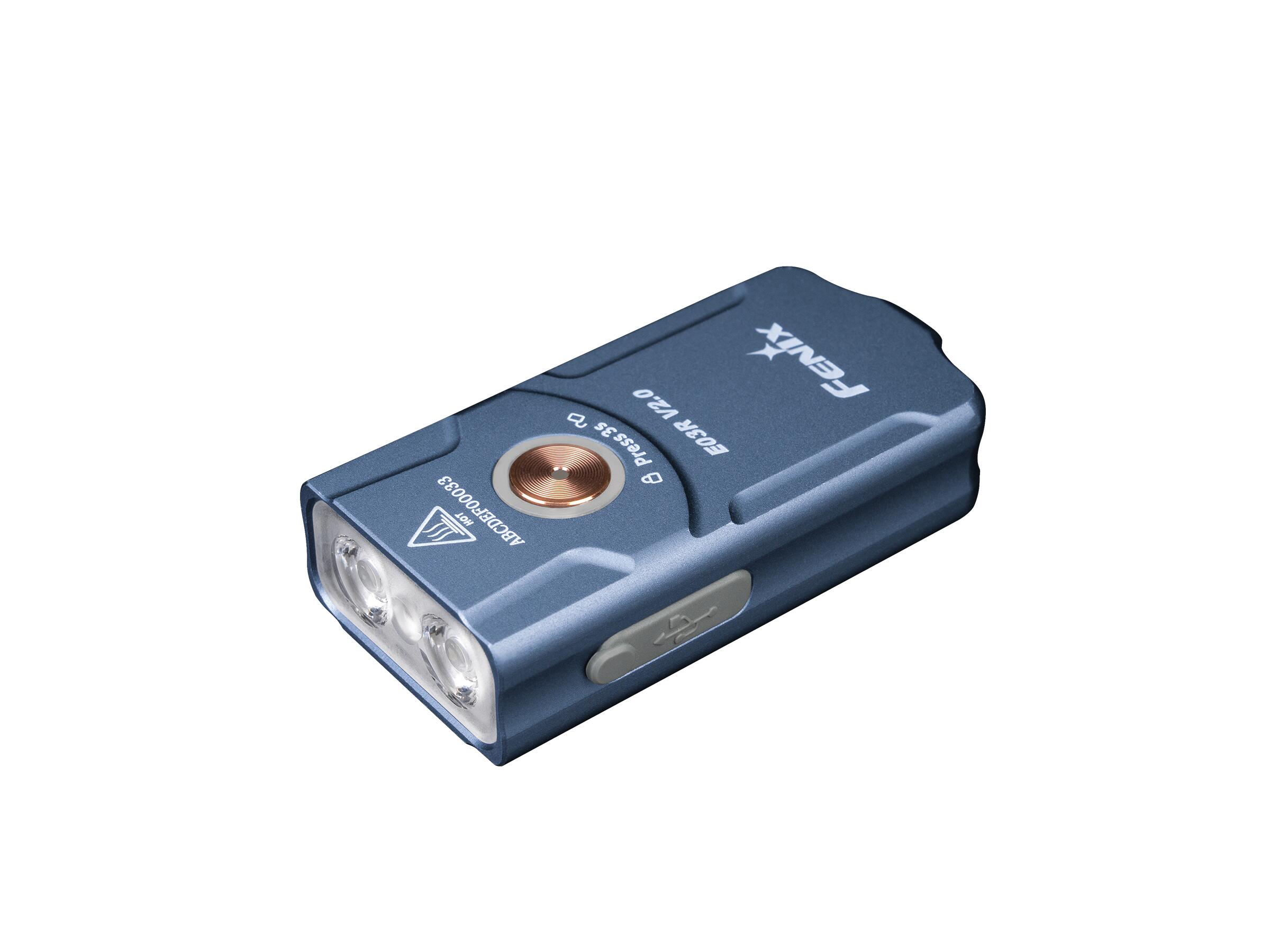 FENIX E03R V2.0 500 Lumen Rechargeable Keychain Light
