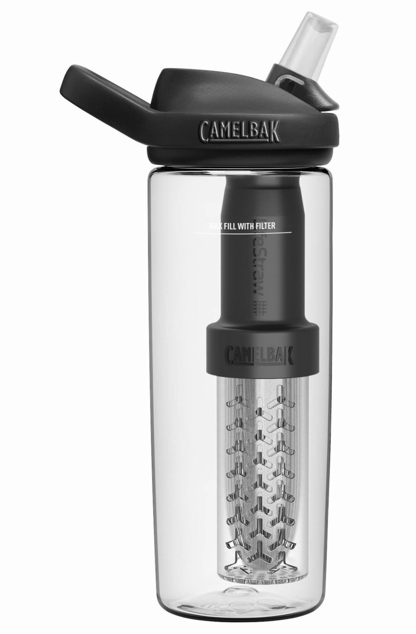 Bidon Camelbak Eddy® + filtered by LifeStraw® with Tritan™ Renew - Clear, 20OZ 6/7