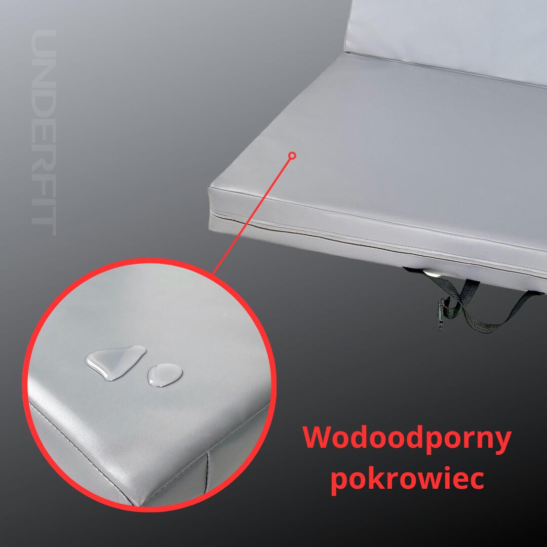 Materac asekuracyjny składany UNDERFIT 140 x 100 x 10 cm szary 6/8