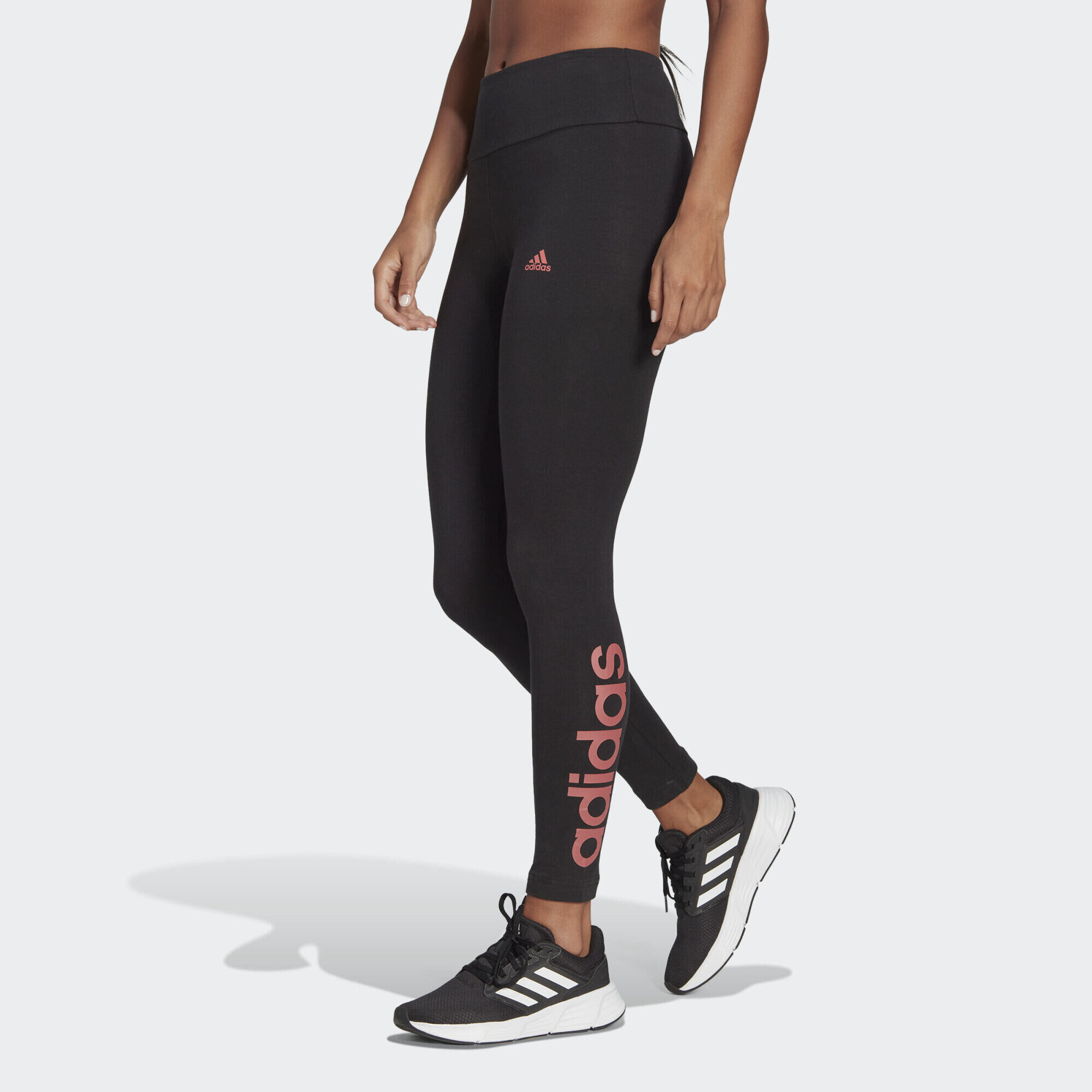 ADIDAS ESSENTIALS HIGH-WAISTED LOGO LEGGINGS