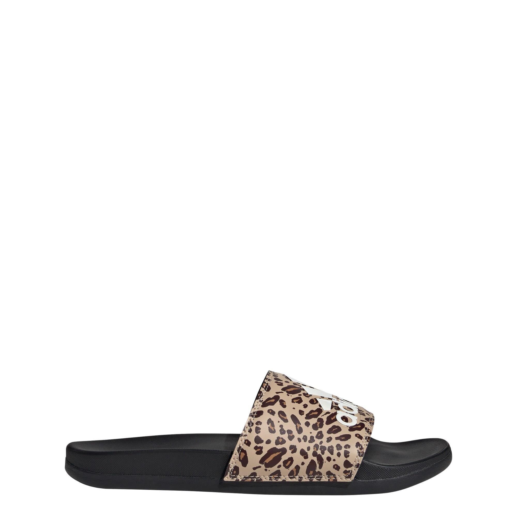 Adidas - Claquette Adilette Comfort - Mule - Beige|blanc|noir - 38 - Decathlon