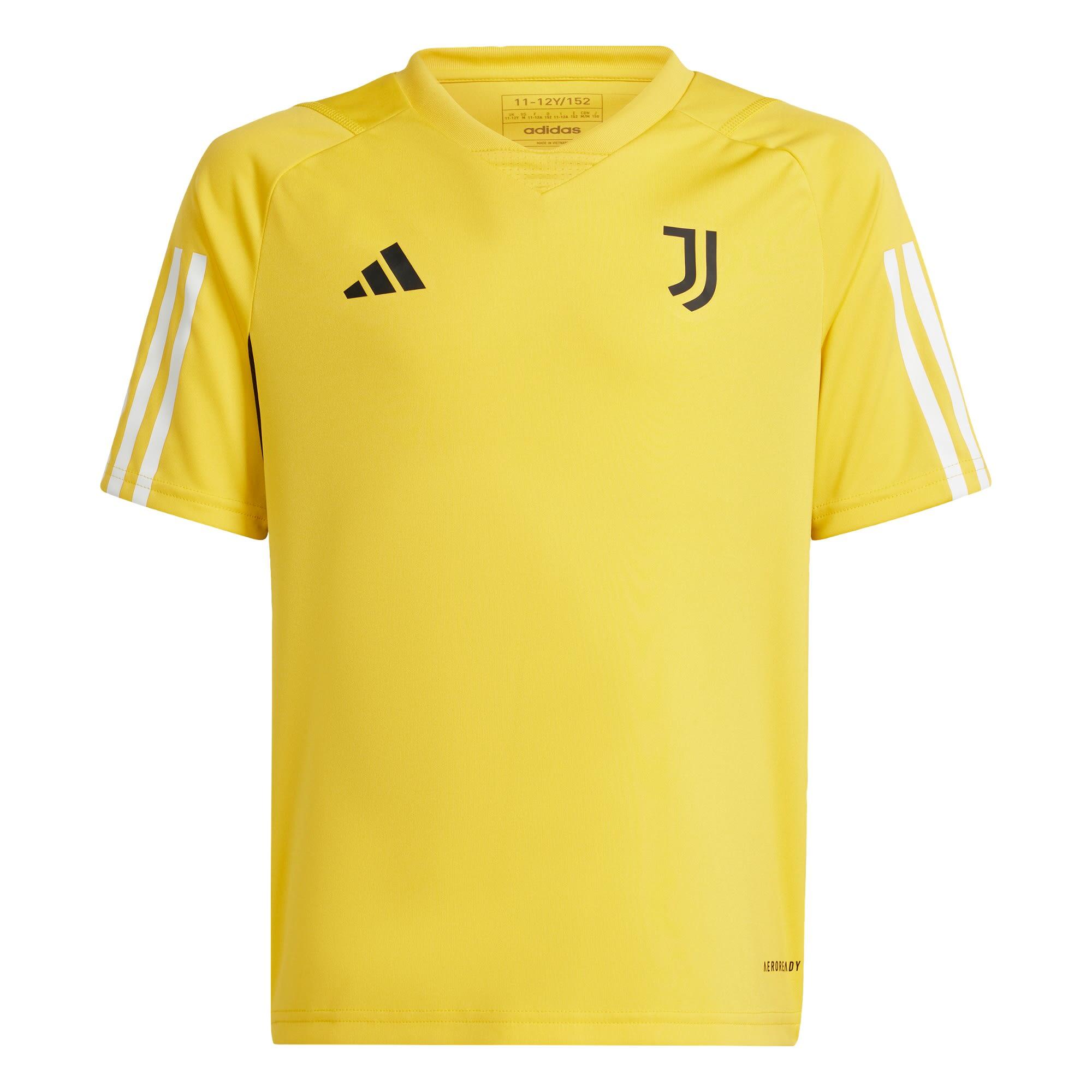 Adidas - Maillot D'Entraînement Junior Juventus Tiro 23 Junior - Maillot Manches Courtes - Jaune - 4 À 6 Ans - Decathlon