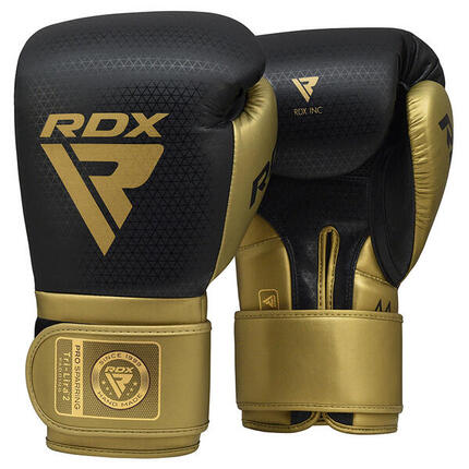 Gants de Boxe RDX Mark Pro Sparring Tri Lira 2 Doré-10OZ