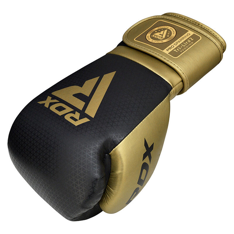 Guantoni Boxe RDX Mark Pro Sparring Tri Lira 2 Oro-16OZ 3/7