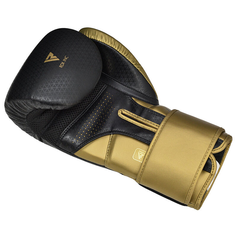Guantoni Boxe RDX Mark Pro Sparring Tri Lira 2 Oro-16OZ 5/7