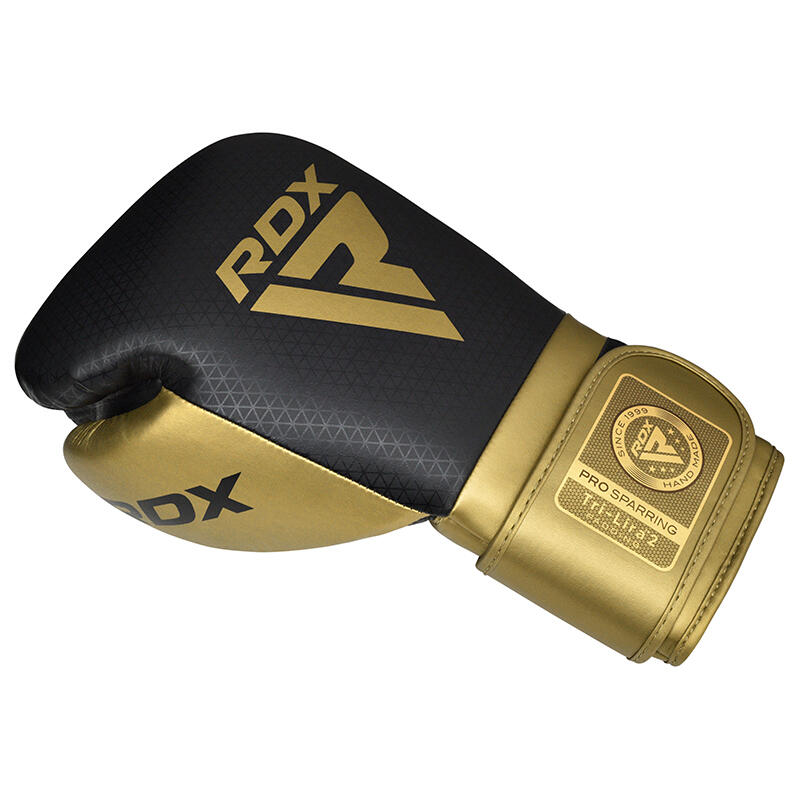 Guantoni Boxe RDX Mark Pro Sparring Tri Lira 2 Oro-16OZ 4/7