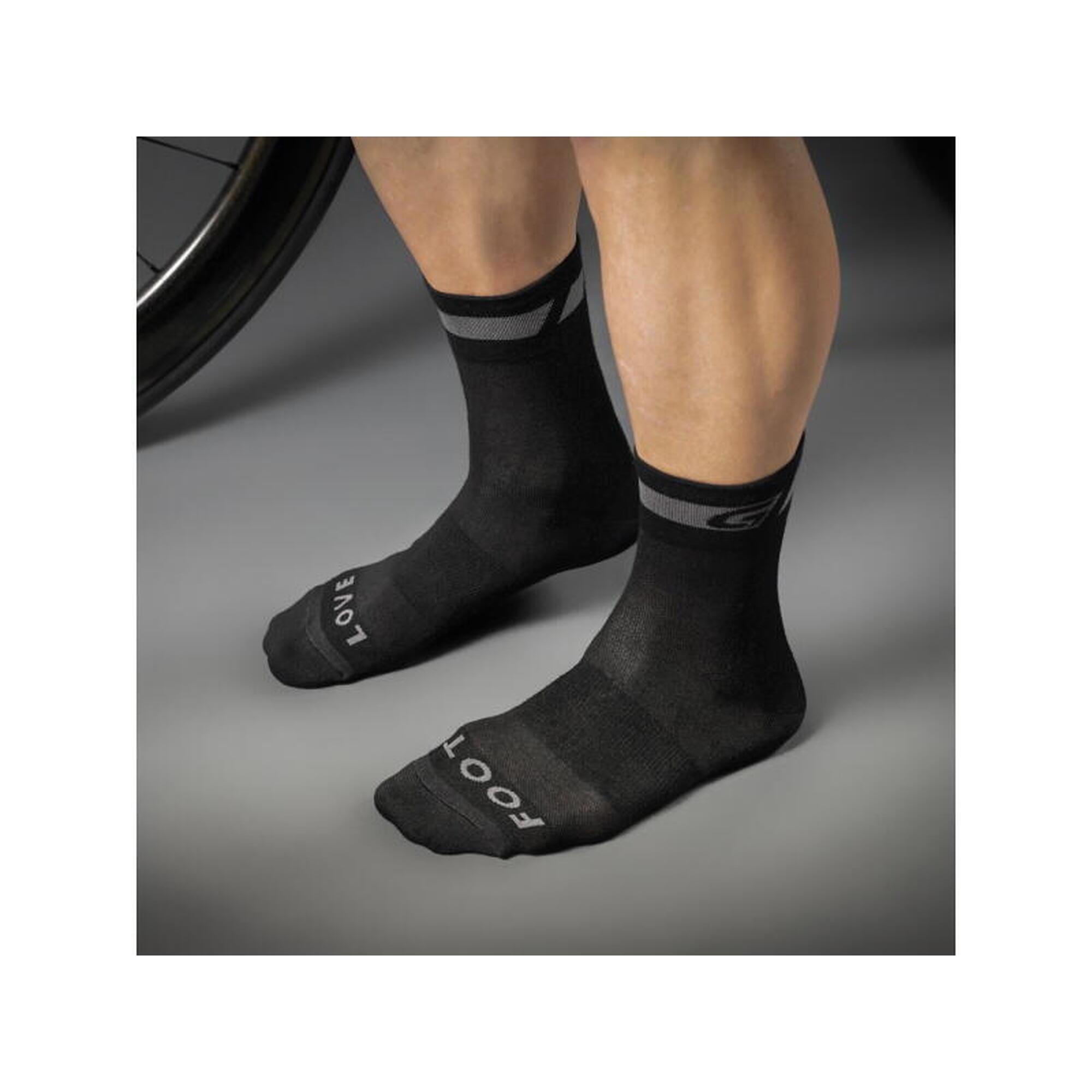 GripGrab - Merino Regular Cut Cycling Socks - Noir - Unisexe - Taille L