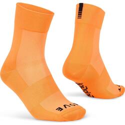 Wielersportsokken zomer unisex maat XS - Lightweight SL Performance oranje