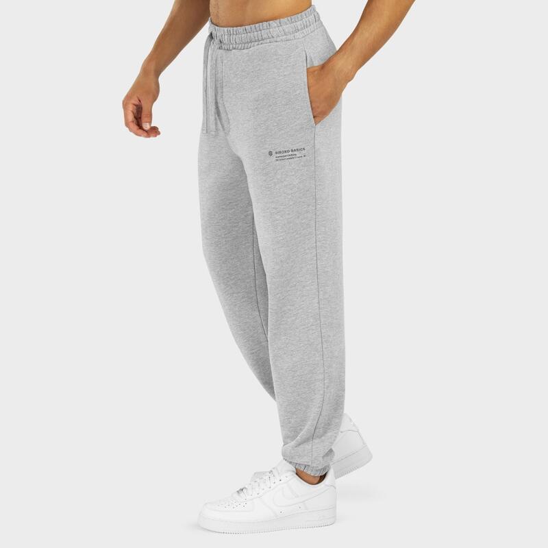 Heren Lifestyle joggingbroek Bridge SIROKO Parelgrijs