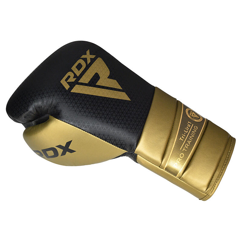 Guantoni Boxe RDX Mark Pro Sparring Tri Lira 1 Oro-16OZ 4/7