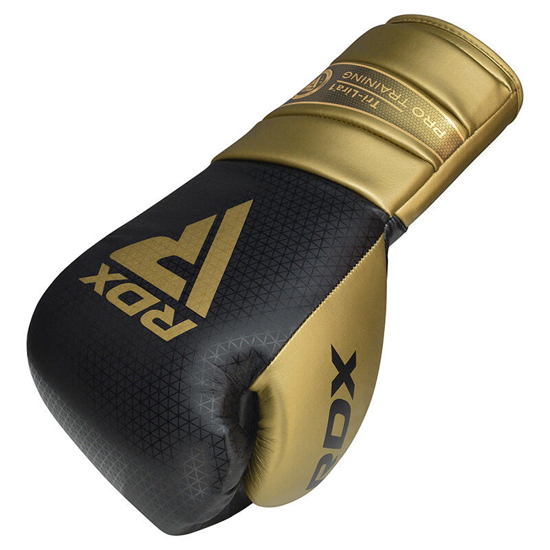 Guantoni Boxe RDX Mark Pro Sparring Tri Lira 1 Oro-16OZ 3/7