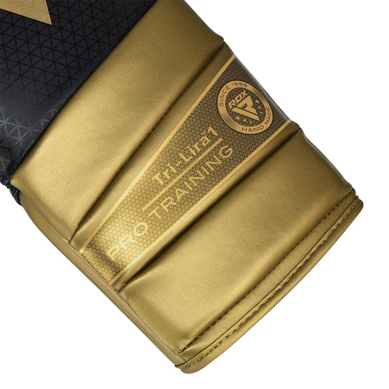 Guantoni Boxe RDX Mark Pro Sparring Tri Lira 1 Oro-16OZ 5/7