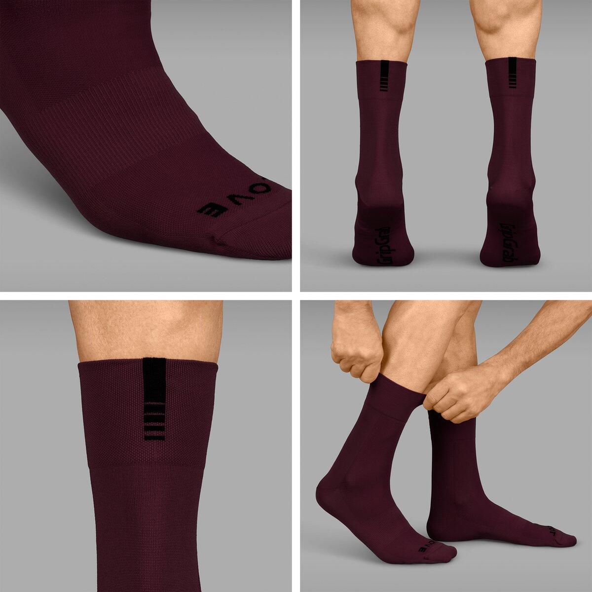 Chaussettes de sport cycliste été - GripGrab Lightweight SL Performance rouge 2/6