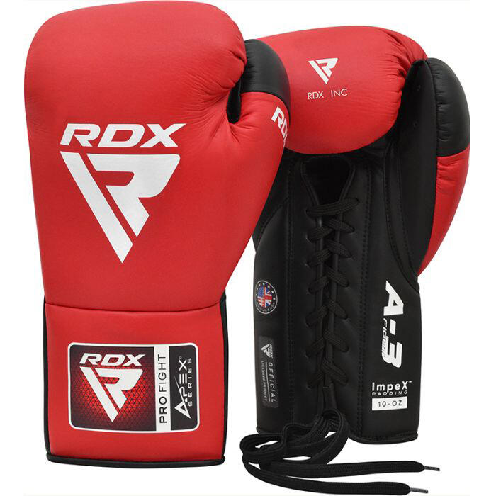 Luvas de boxe Pro Fight Apex A3 - Vermelho - 10 onças