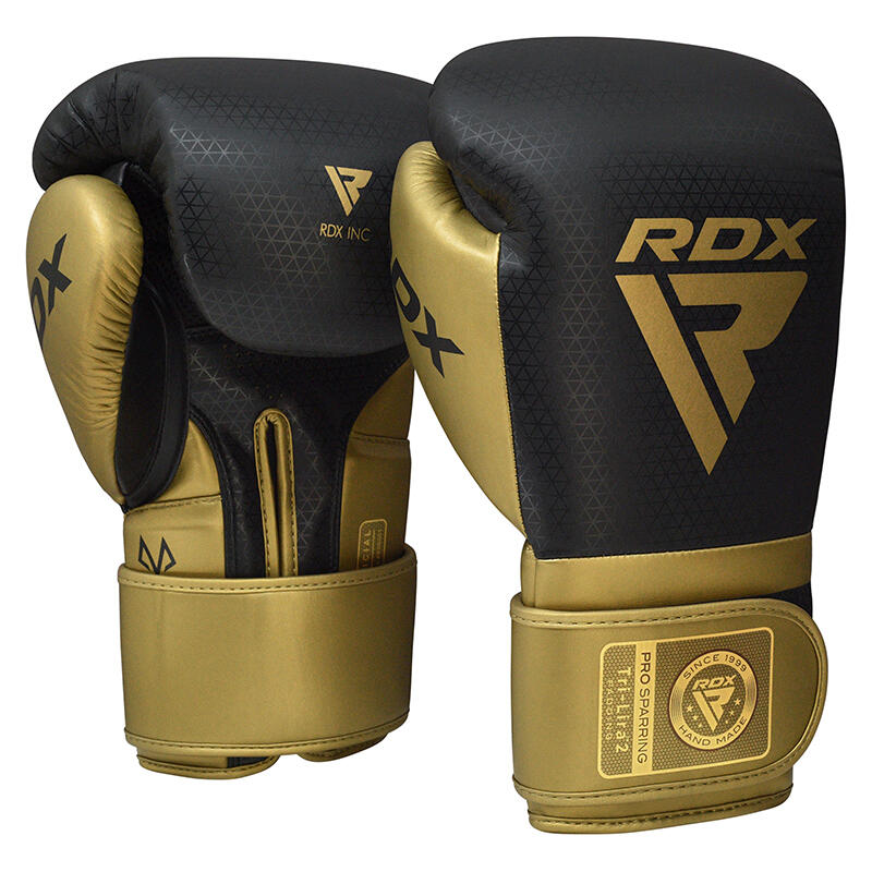 Guantoni Boxe RDX Mark Pro Sparring Tri Lira 2 Oro-16OZ 2/7