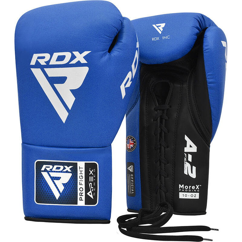 RDX APEX Boxing Training/Sparring Lace Up Gloves Punching Muay Thai