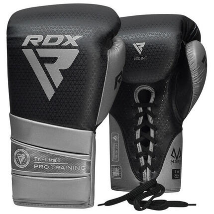 Gants de Boxe RDX Mark Pro Sparring Tri Lira 1 Argent-14OZ