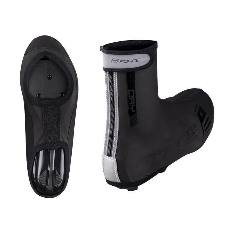 Cubrezapatillas ciclismo PU DRY ROAD unisex FORCE Negro 2/3