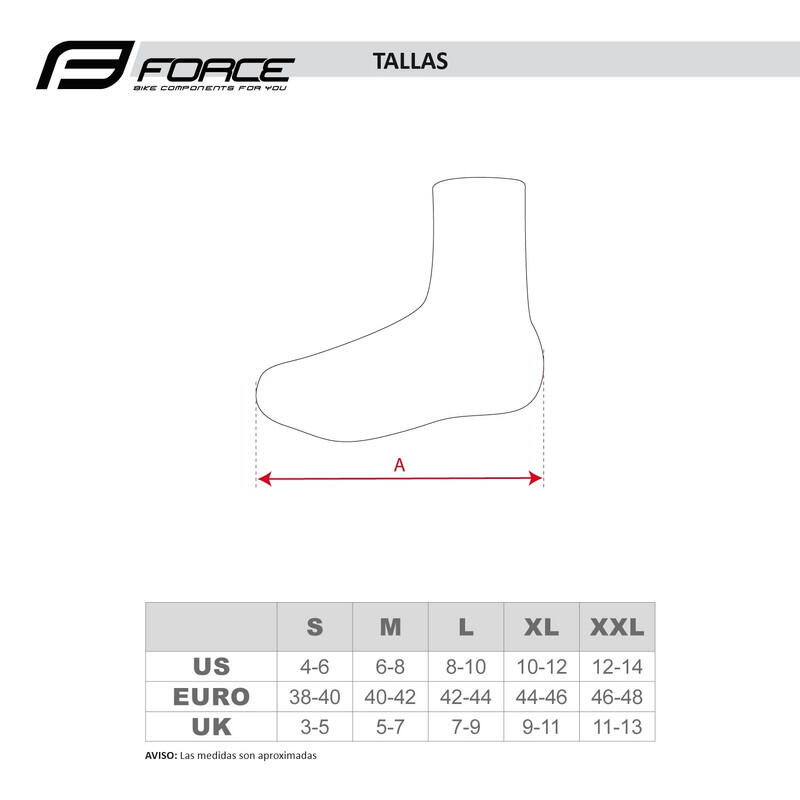 Cubrezapatillas ciclismo PU DRY ROAD unisex FORCE Negro 3/3
