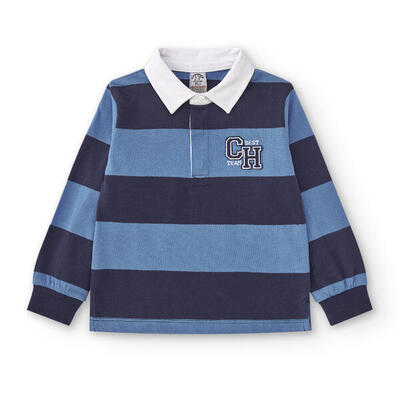Polo Niño Charanga Cubytos Rojo rayas