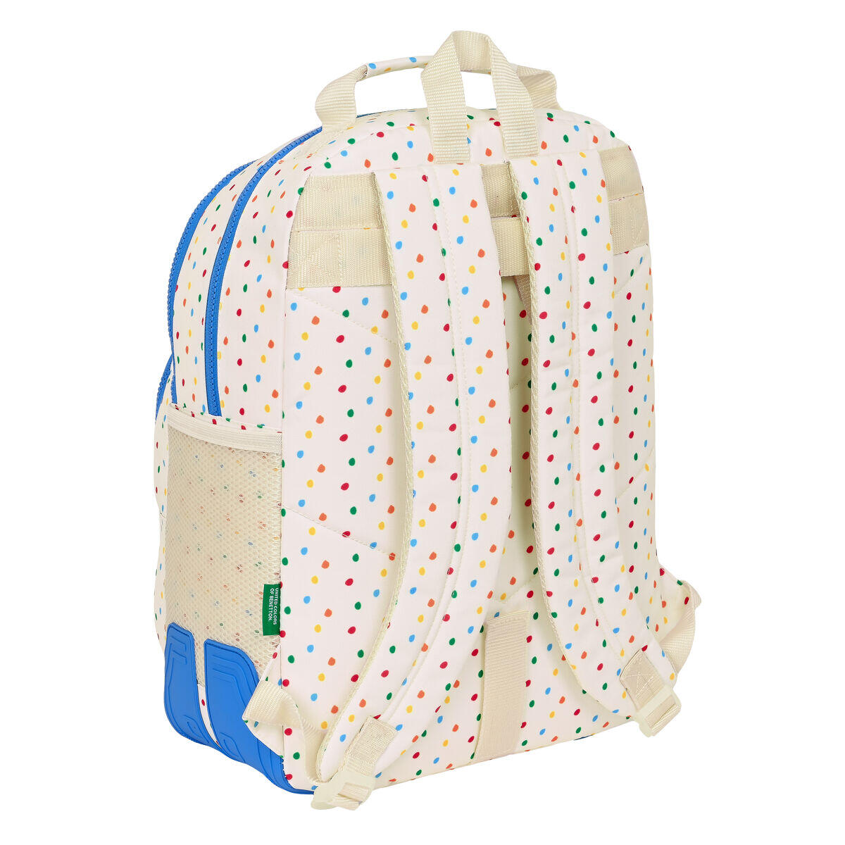 Mochila Escolar Benetton Topitos Branco 3/3
