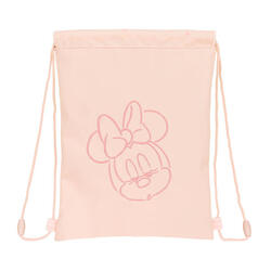 Bolsa Mochila con Cuerdas Rosa