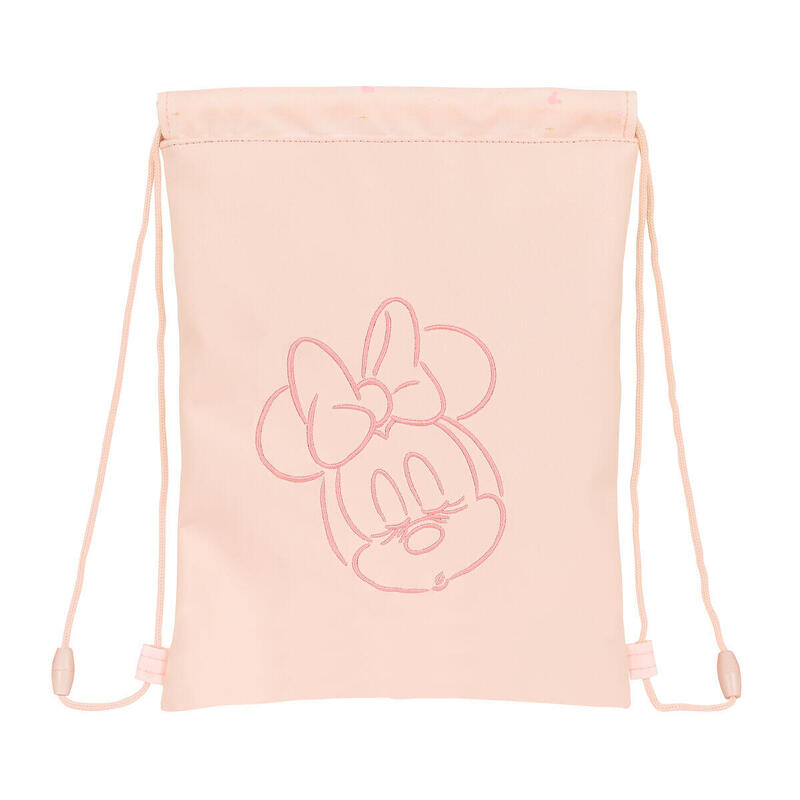 Bolsa Mochila con Cuerdas Rosa