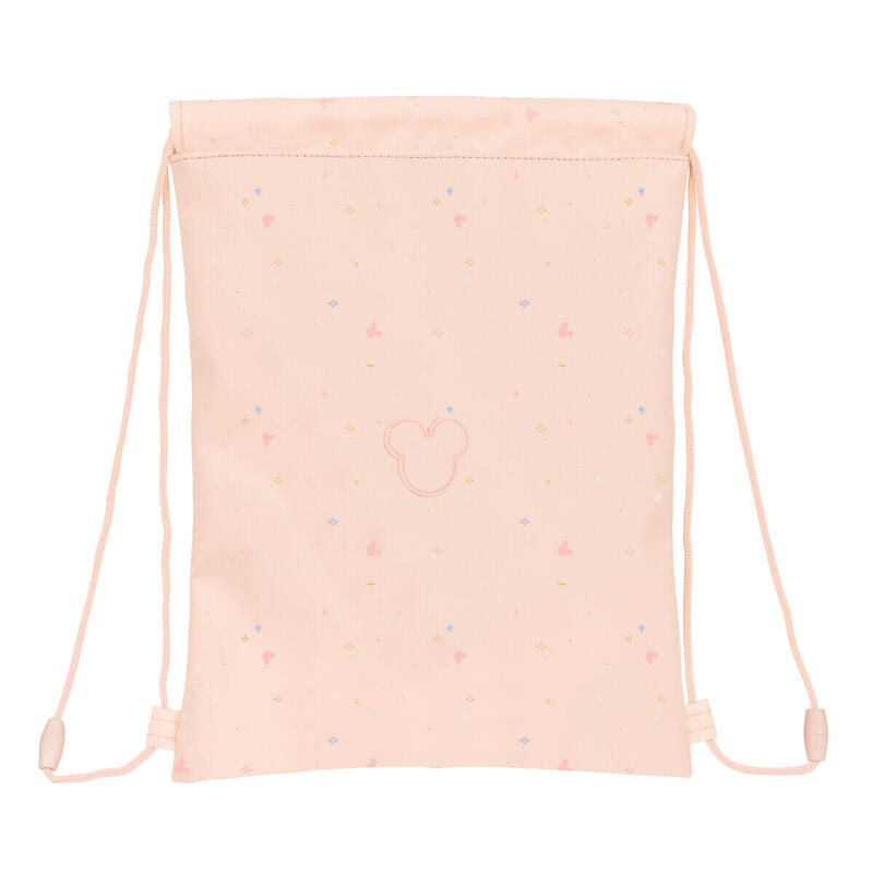 Bolsa Mochila con Cuerdas Rosa