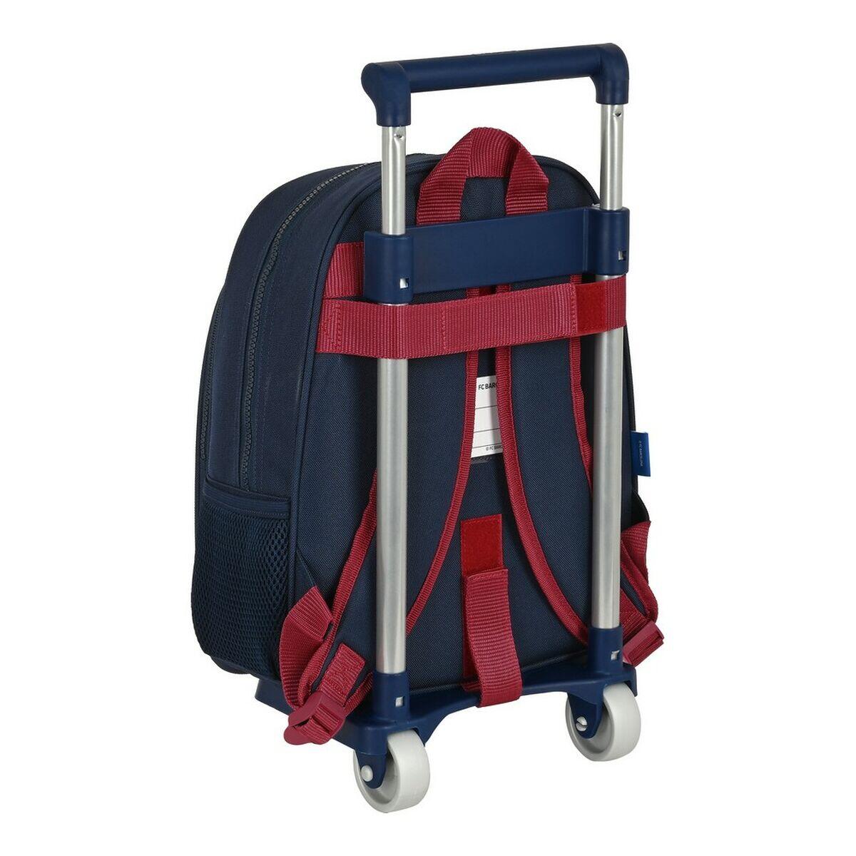 Cartable à roulettes F.C. Barcelona Corporativa Blanc 3/4