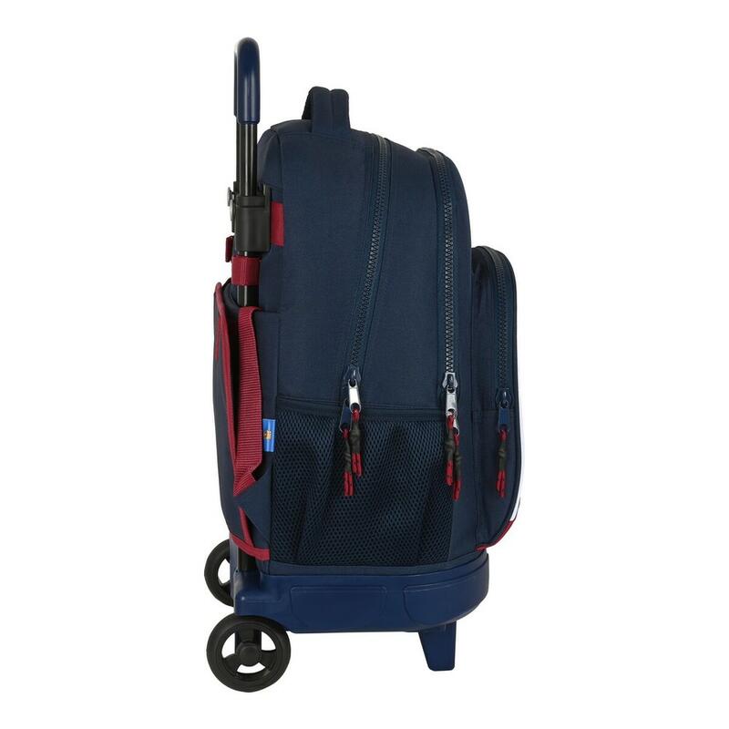 Mochila Escolar con Ruedas Corporativa Azul