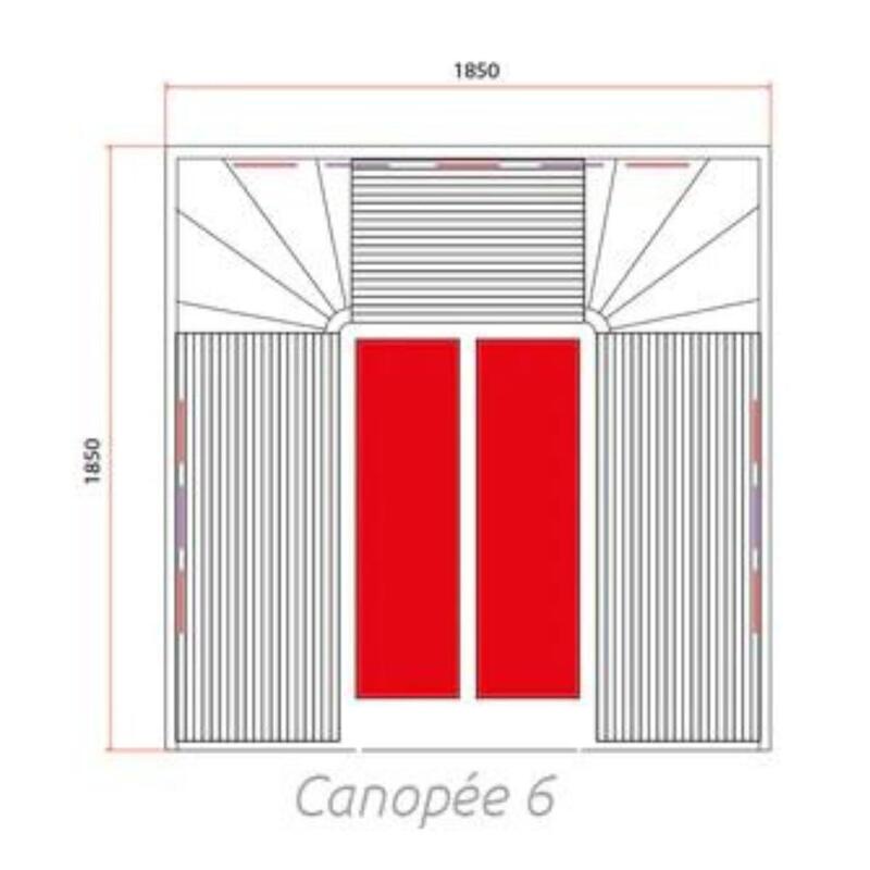 High-end infraroodsauna voor 6 personen - Holl's Canopée 3C