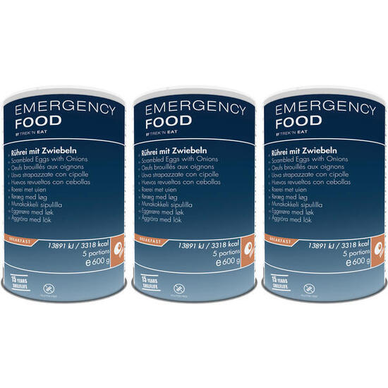 3 x Rührei Trekkingnahrung Outdoor Mahlzeit Outdoornahrung Eier Vegetarisch