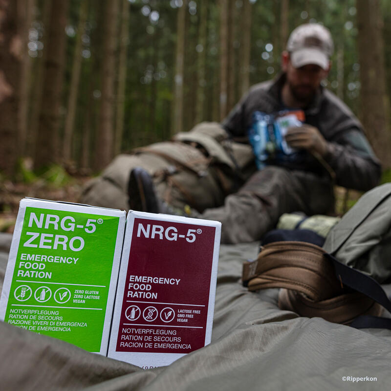 5 x NRG-5 ZERO Trekkingnahrung Not Ration Outdoornahrung Glutenfrei Vegan