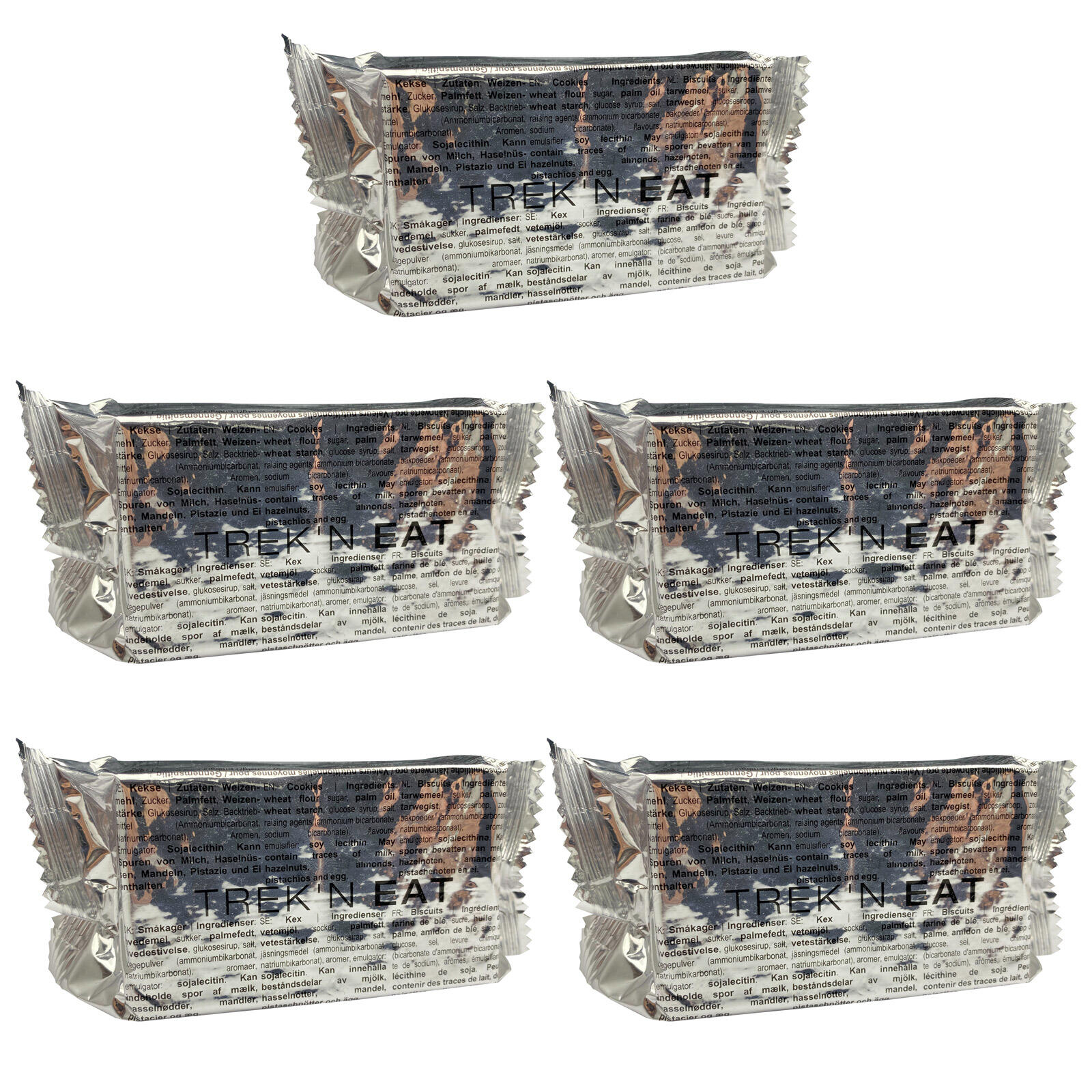 TREK'N EAT 5 x Trekking Voedsel Harde Koekjes Outdoor Koekje Maaltijdrantsoen MRE