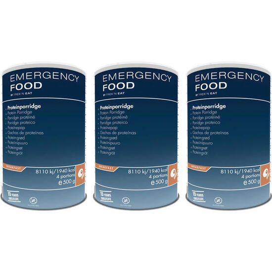 3 x Porridge Haferflocken Trekkingnahrung Not Ration Outdoornahrung Vegetarisch