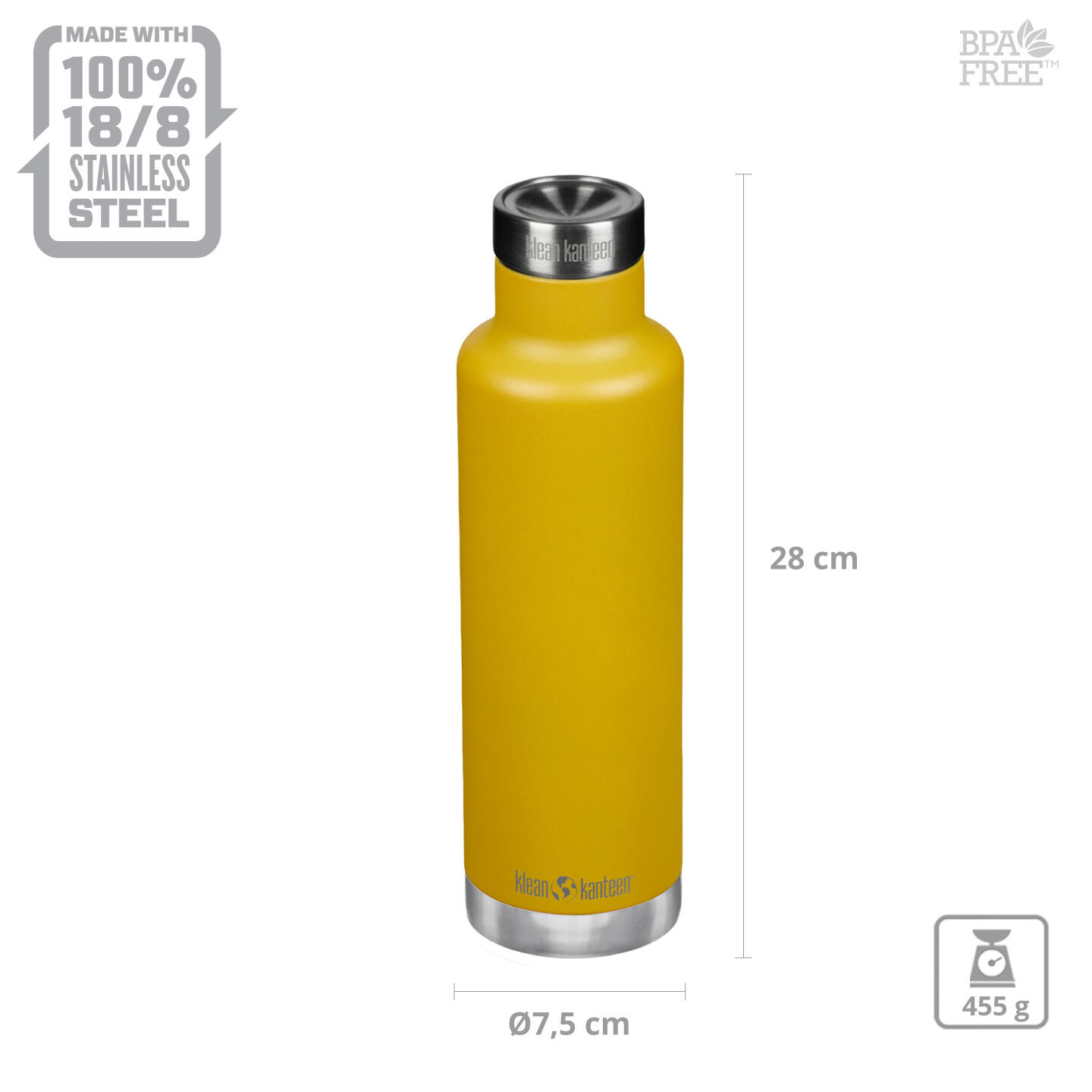 Bidon isolant 750 ml Classic Bouteille isolante à vide 2/5