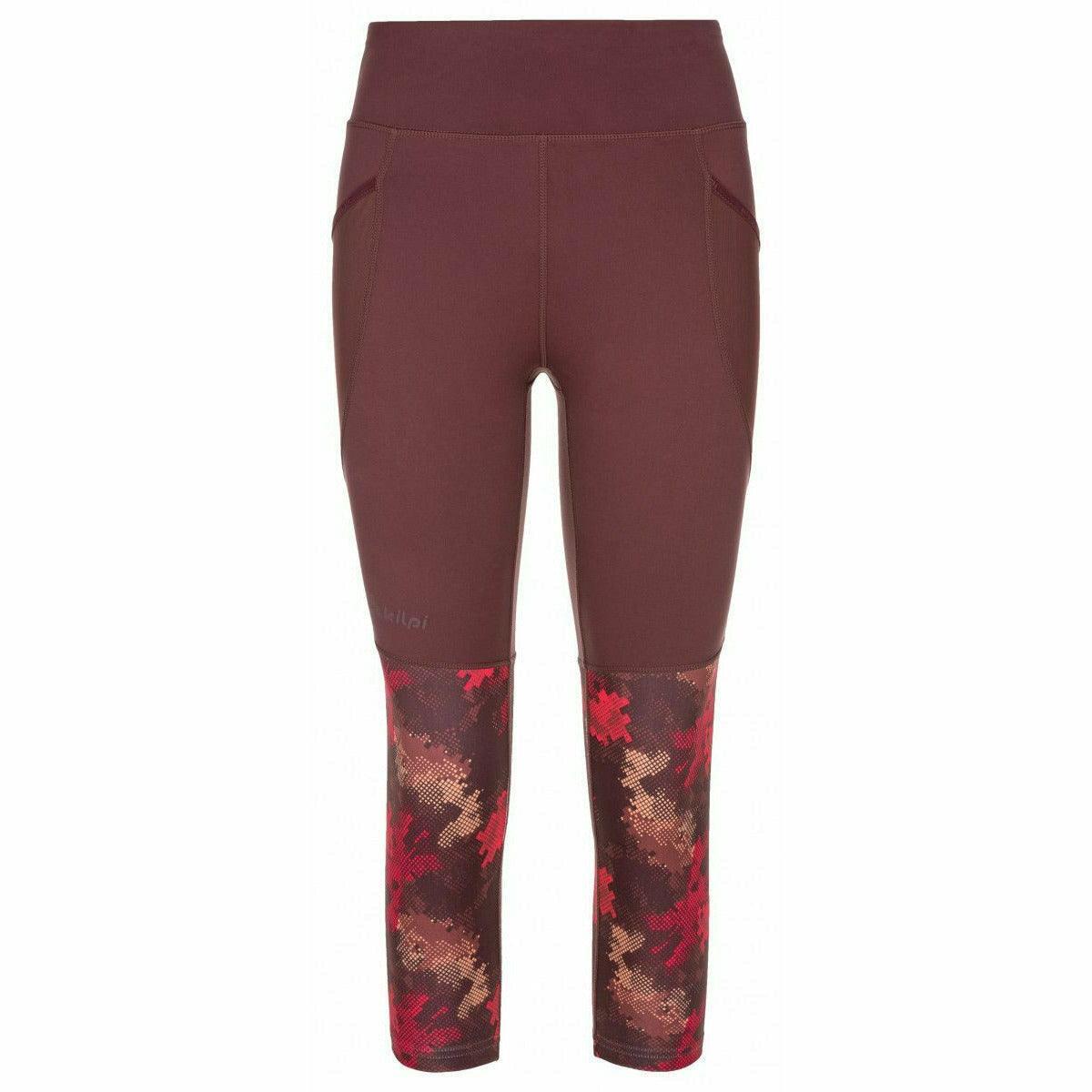 Kilpi - Legging 3/4 Femme Kilpi Solas - Corsaire - Bordeaux|rouge - 38 S - Decathlon