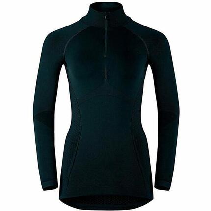 ODLO Shirt Lange Mouwen turtle neck 1/2 zip EVOLUTION Sportshirt ZWART/ODLO