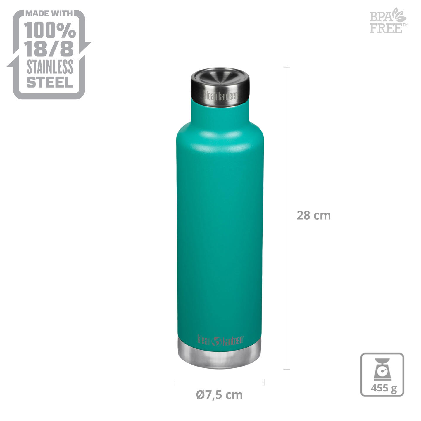 Vacuümkan 750 ml Klassieke vacuümfles Isolatiefles vacuüm 2/5