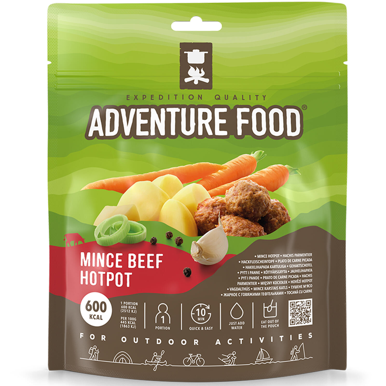 Trekkingnahrung Mince Beef Hotpot Outdoornahrung Outdoor Mahlzeit Notration MRE 1/2