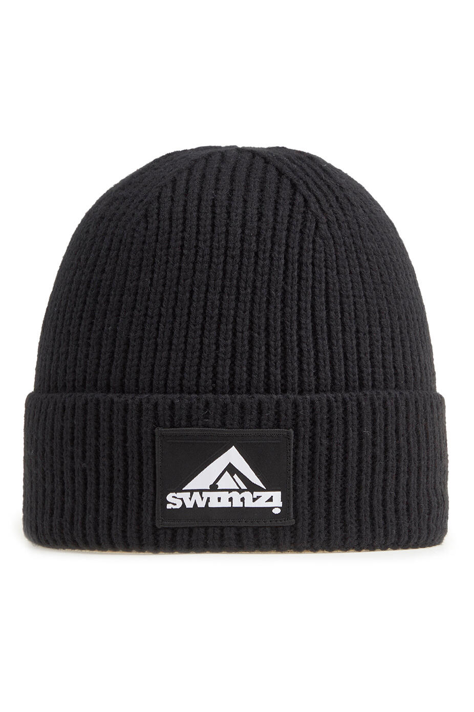 Jet Black Beanie Hat 1/3