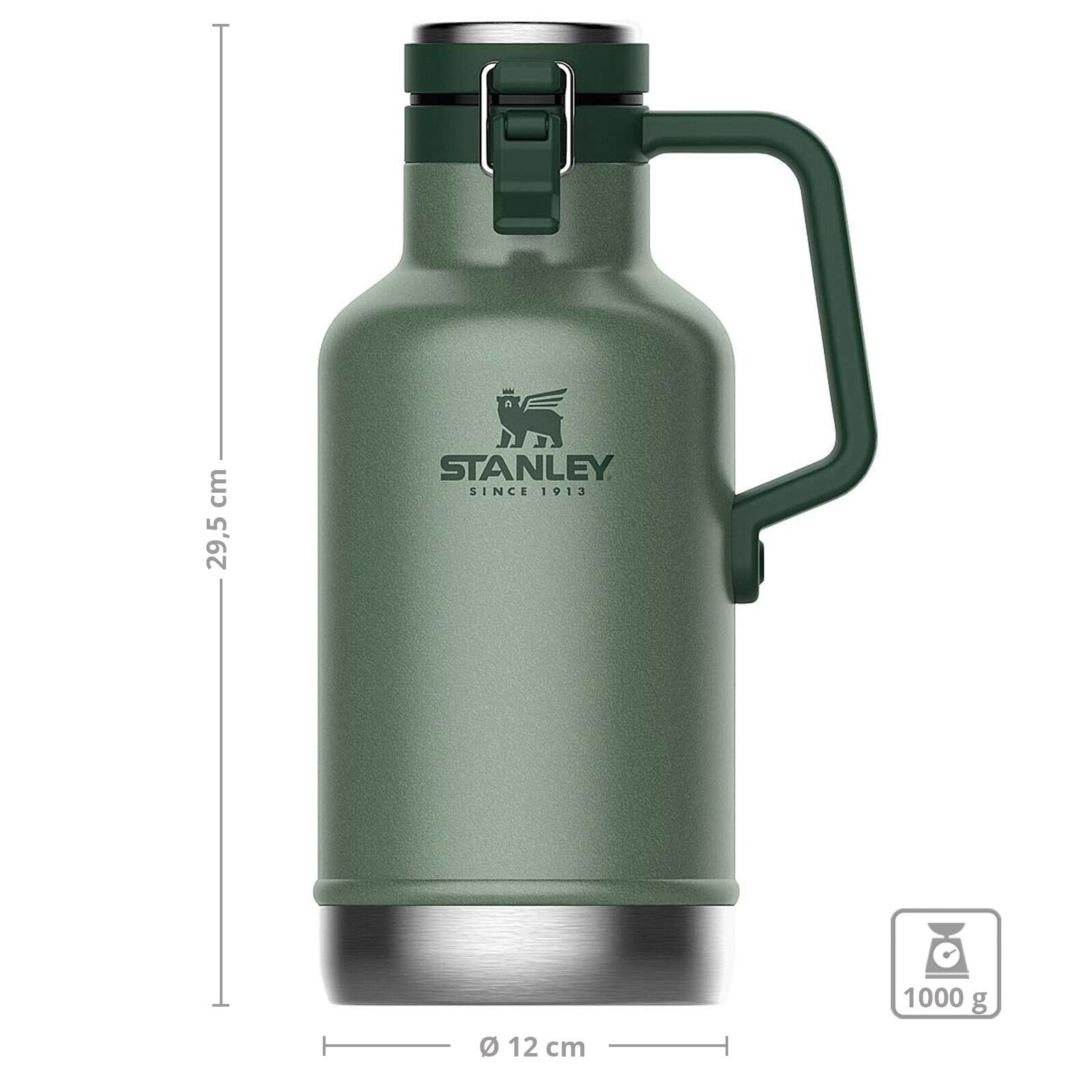 Classic Vakuum Beer Growler Pichet de bière Bouteille isolante thermique 1,9 L 2/7