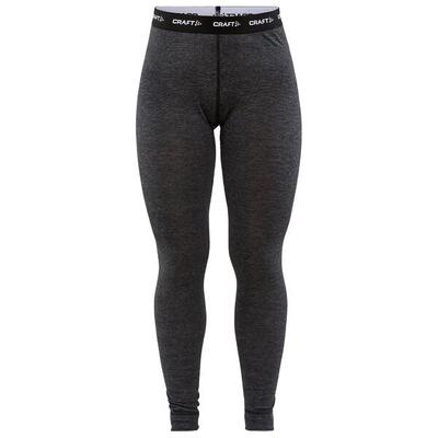 W core wool merino pant - no-index - black_melange - dames - ski | snowboard