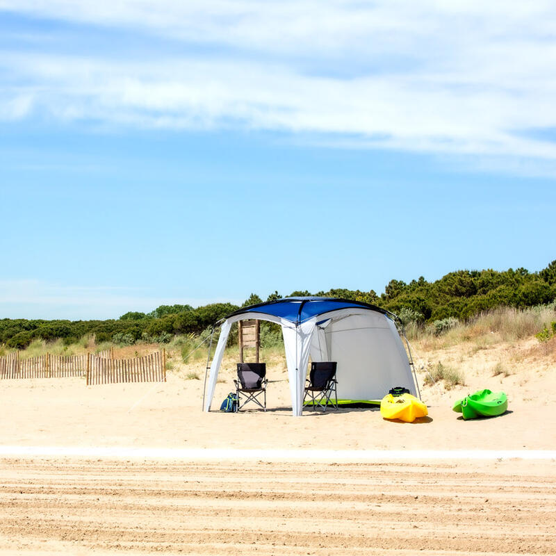 Garten Pavillon Oceana Camping Küchen Koch Zelt Strand Sonnenschutz 3x3m