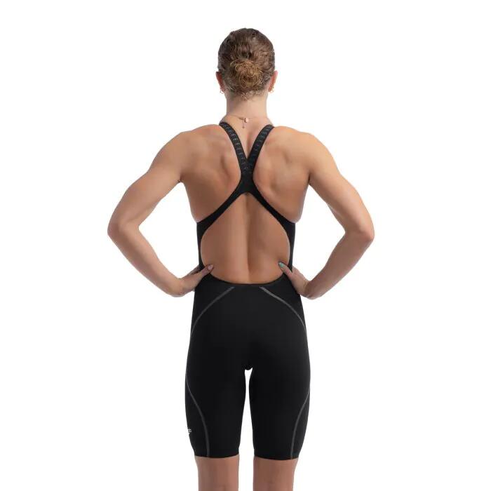 Speedo Fastskin LZR Pure Intent 2.0 Openback Kneeskin Black / Iridescent 2/6